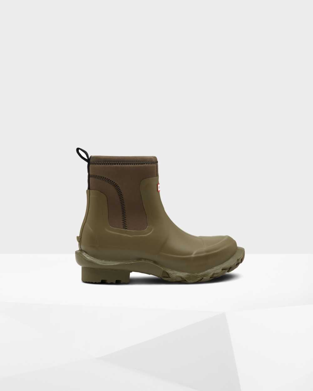 Hunter Stella McCartney x Men's Chelsea Boots NZ-16773I Olive